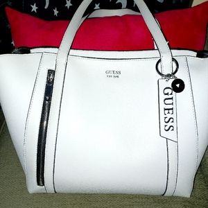 GUESS NAYA WOMENS SHOPPER BAG IN WHITE